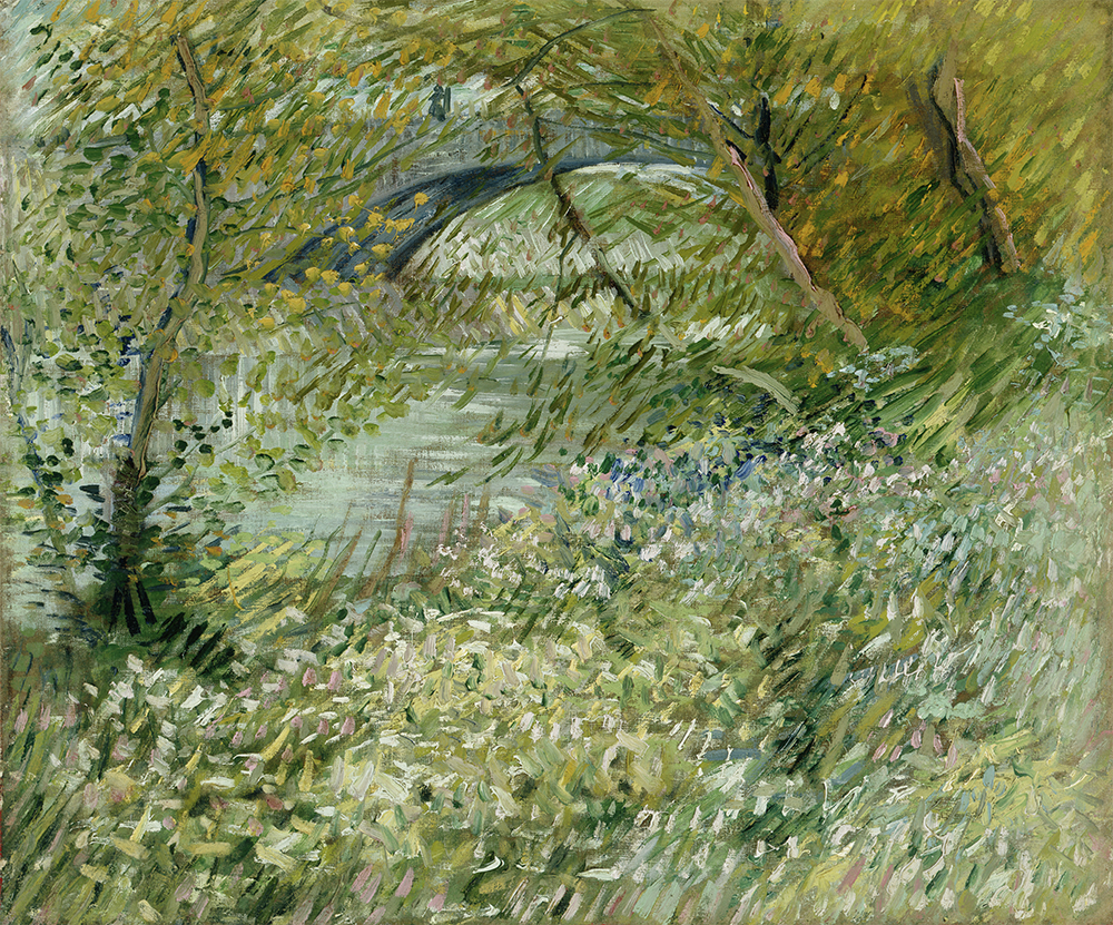 Vincent van Gogh - River Bank in Springtime, 1887 - obraz druk na płótnie - obrazek 3